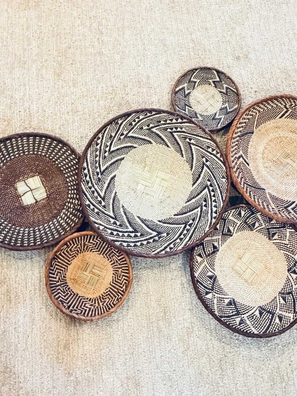 NEW Africa Woven Basket. Made by the Binga people of Zambia/Zimbabwe